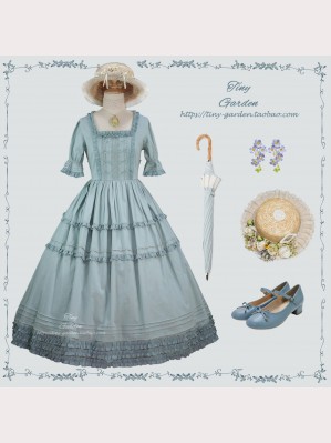 Vintage Square Collar Lolita Dress OP by Tiny Garden (TG24)